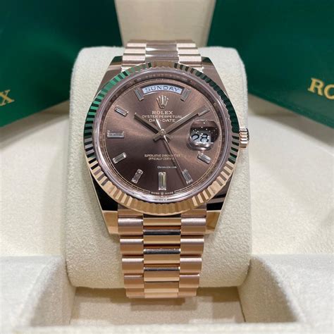 rolex day-date 2022 40mm rose gold|Rolex Day-Date 40 18 ct.